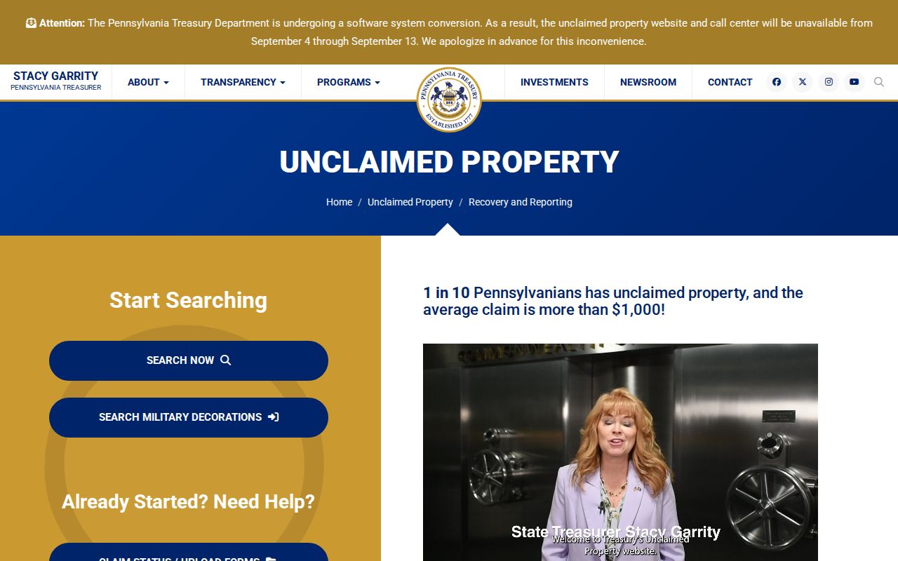 Whitpain Township residents directory Pennsylvania unclaimed property name search